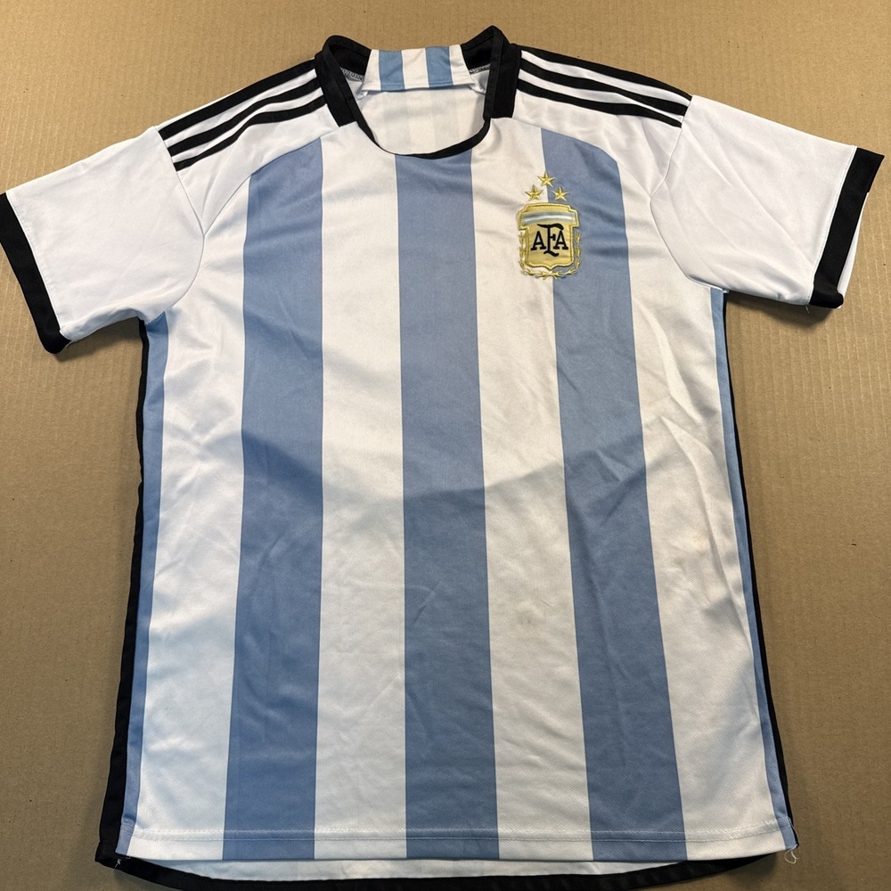 ARGENTINA TEAM HOME SOCCER JERSEY FOOTBALL SHIRT See Size Measurements.
